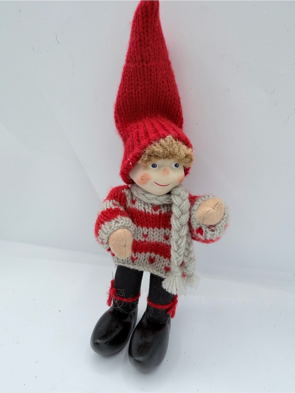 Vintage Norwegian Christmas Nissemor – with ceramic clogs